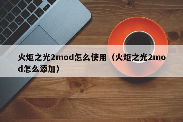 火炬之光2mod怎么使用（火炬之光2mod怎么添加）