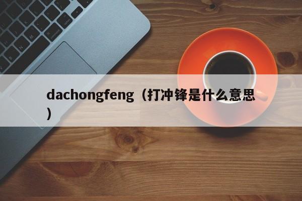 dachongfeng（打冲锋是什么意思）